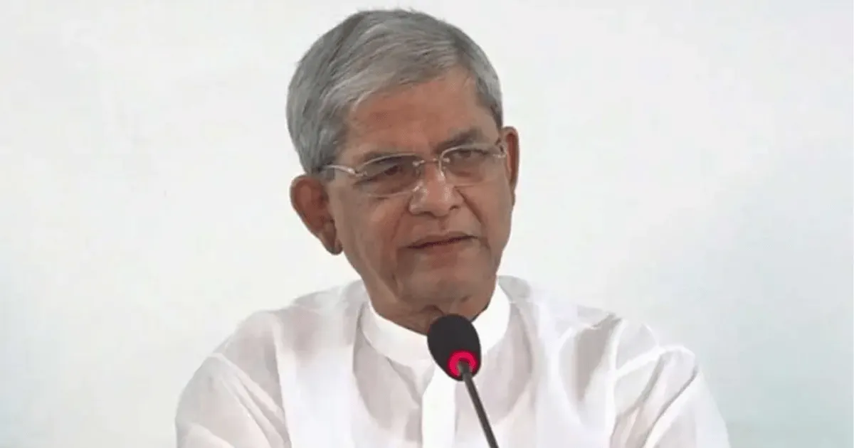 ‘ধ্বংসস্তূপ’ থেকে দেশকে এগিয়ে নিতে বিএনপি কাজ করছে: মির্জা ফখরুল