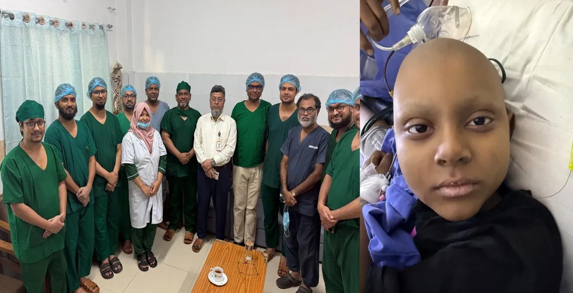 নিটোরে নতুন মাইলফলক, ১১ বছরের শিশুর সম্পূর্ণ উরুর হাড় প্রতিস্থাপন